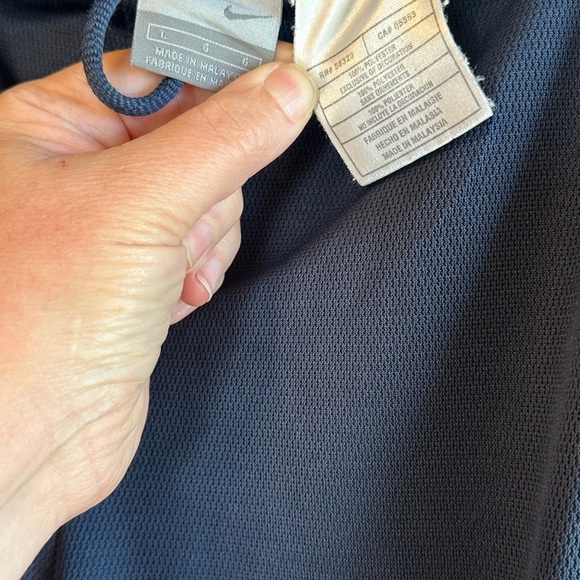 Nike Men's Navy Blue Sport Stripe Ankle Zip Athliesure Activewear Joggers Sz Lg - Picture 6 of 9